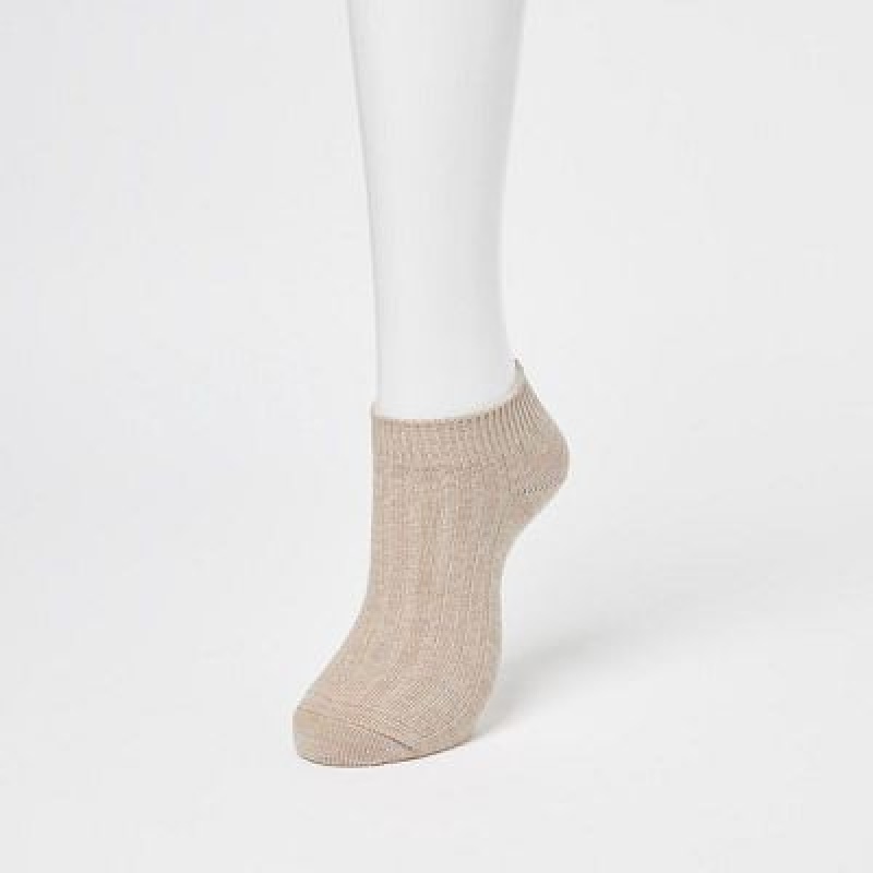 Women Uniqlo Short 3 Pack Socks Blue | 9898983