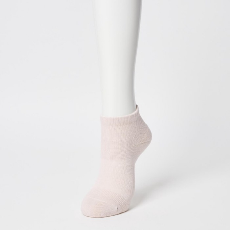 Women Uniqlo Short 3 Pack Sports/Piled Socks White | 2313073