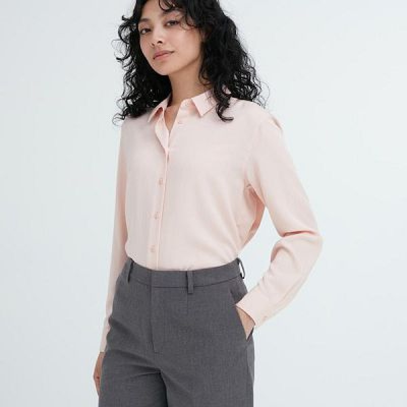 Women Uniqlo Smart Ankle (2-Way Stretch) Pants Navy | 1985756