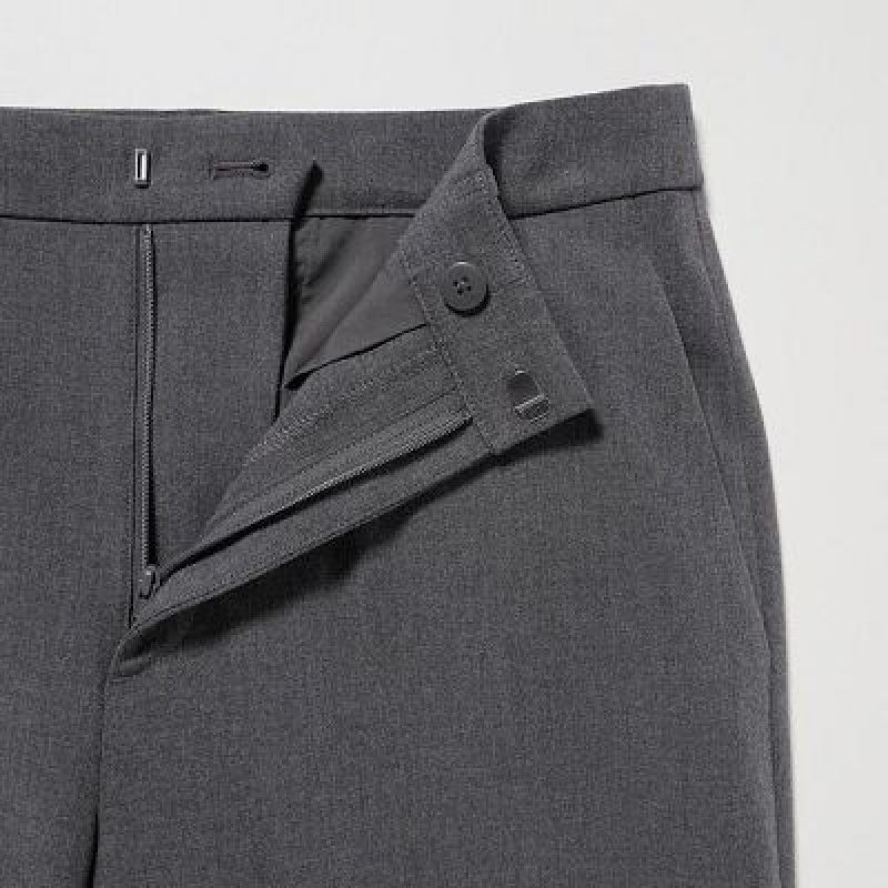 Women Uniqlo Smart Ankle (2-Way Stretch) Pants Navy | 1985756
