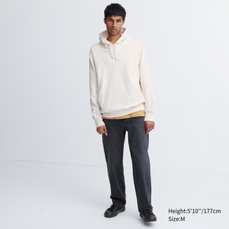 Women Uniqlo Sweat Pullover Hoodie White | 3769424