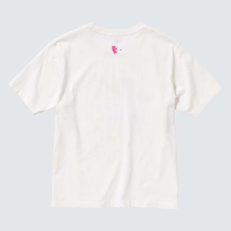 Women Uniqlo The World of CLAMP UT Short Sleeve T Shirts White | 8383027