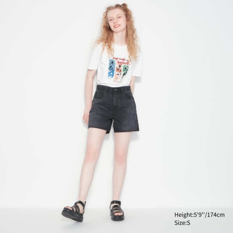 Women Uniqlo The World of CLAMP UT Short Sleeve T Shirts White | 9961147