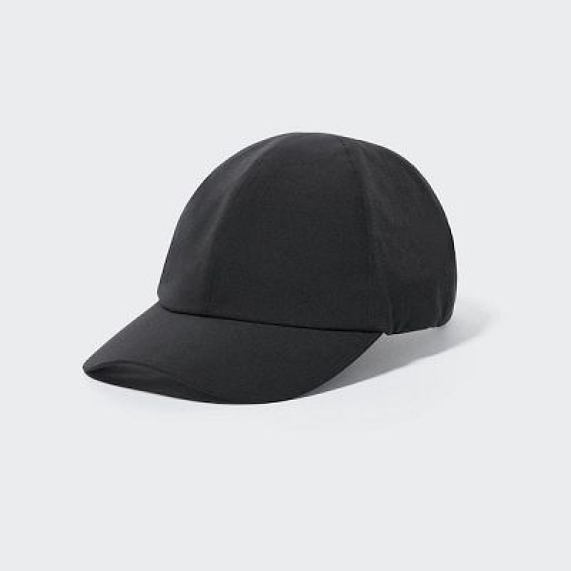 Women Uniqlo UV Protection 2-Way Stretch Caps Black | 15698