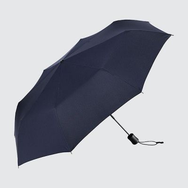 Women Uniqlo UV Protection Compact Umbrellas Navy | 5520291