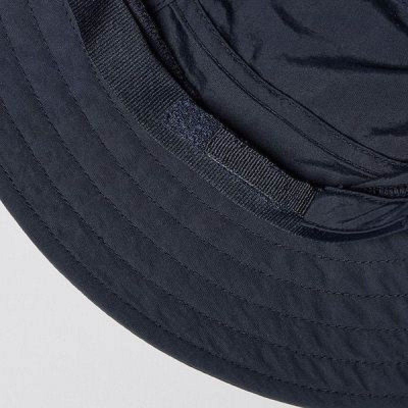Women Uniqlo UV Protection Hats Navy | 534172