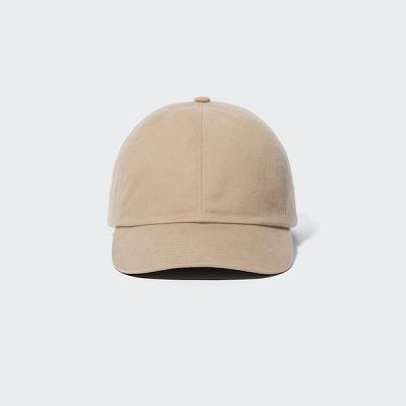 Women Uniqlo UV Protection Twill Caps Beige | 9135435