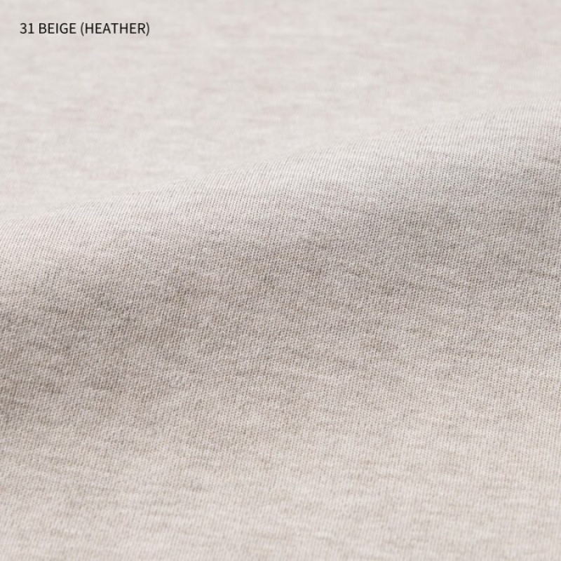 Women Uniqlo U Crew Neck Short-sleeve T Shirts Beige | 4896583