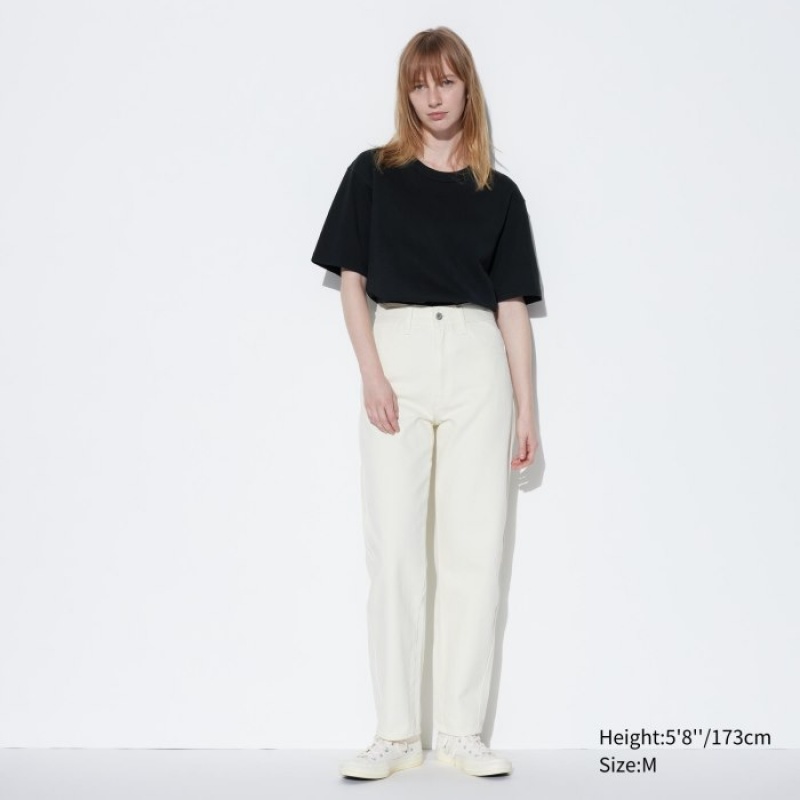 Women Uniqlo U Crew Neck Short-sleeve T Shirts Black | 7781204