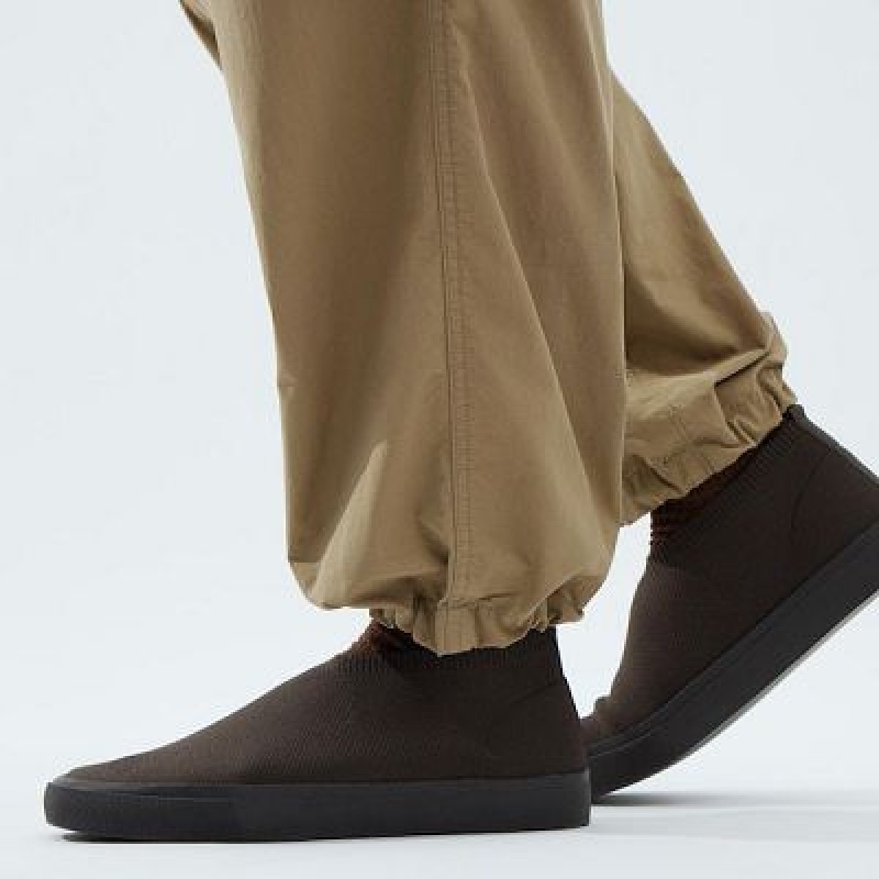Women Uniqlo U Wide-Fit Parachute Cargo Pants Beige | 8183427