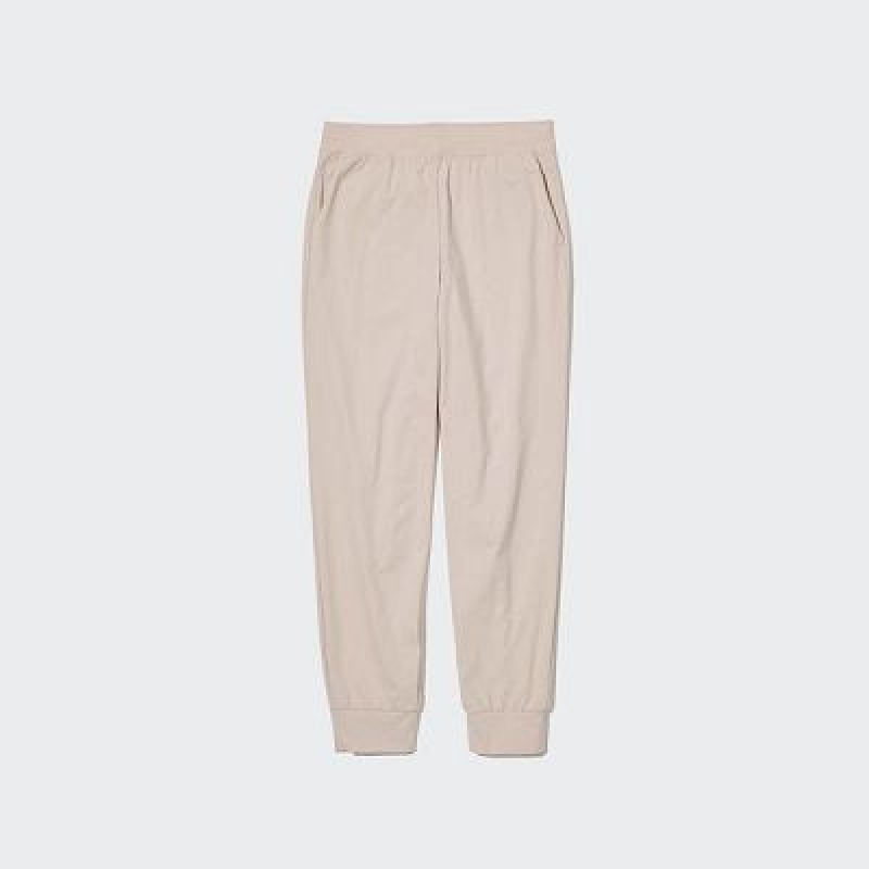 Women Uniqlo Ultra Stretch AIRism Joggers White | 9915956