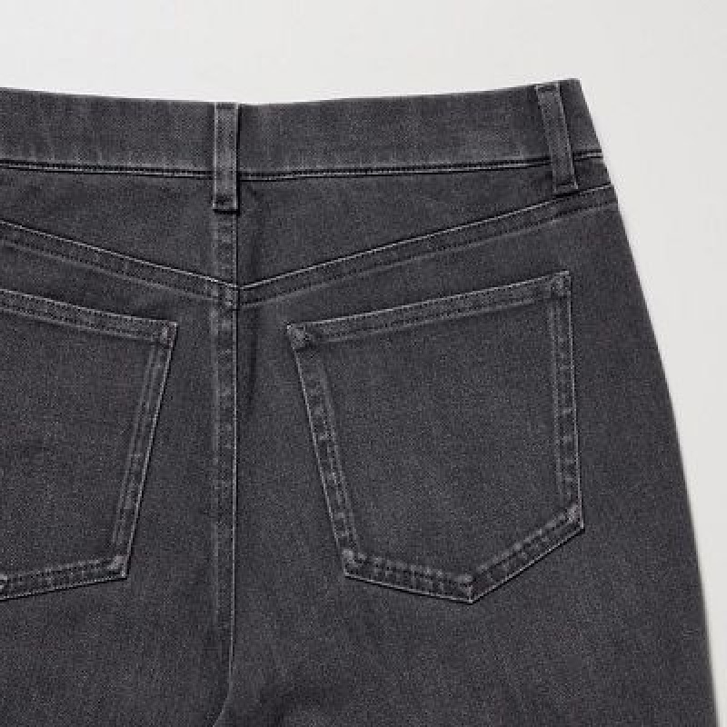 Women Uniqlo Ultra Stretch Denim Pants Grey | 6676924