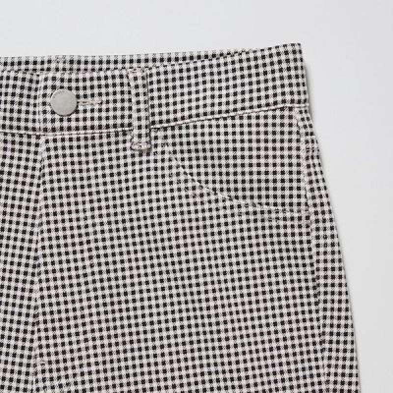 Women Uniqlo Ultra Stretch High-Rise Print Leggings Black | 5616841