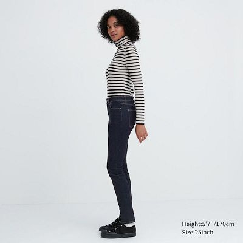 Women Uniqlo Ultra Stretch Jeans Black | 3151116