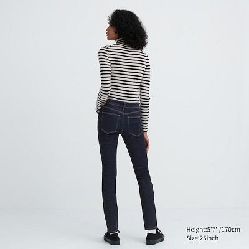 Women Uniqlo Ultra Stretch Jeans Black | 3151116