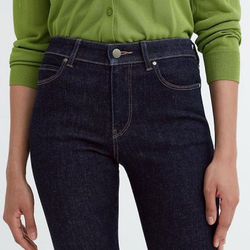 Women Uniqlo Ultra Stretch Jeans Black | 3151116
