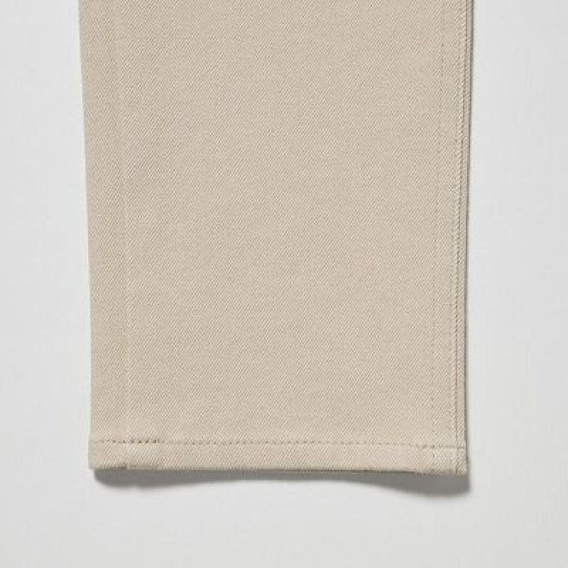 Women Uniqlo Ultra Stretch Leggings Beige | 2575893