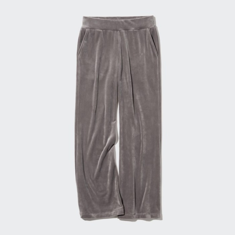 Women Uniqlo Ultra Stretch Smooth Lounge Pants Brown | 9850889