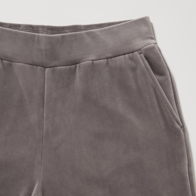 Women Uniqlo Ultra Stretch Smooth Lounge Pants Brown | 9850889