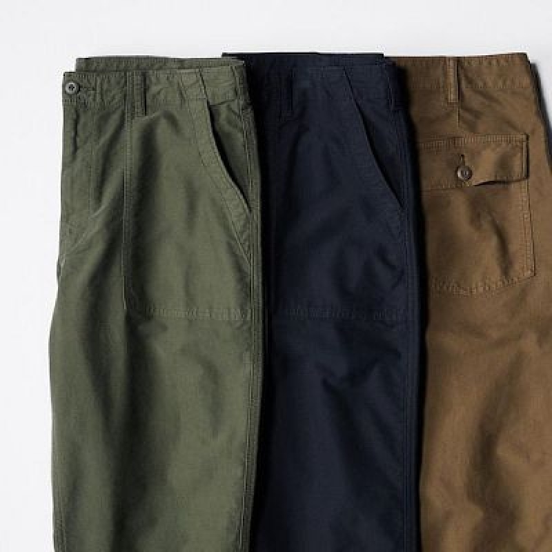 Women Uniqlo Utility Work Pants Navy | 7881735