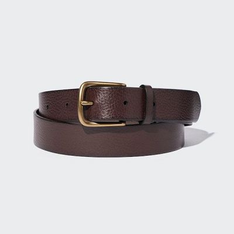 Women Uniqlo Vintage Belts Brown | 6378407