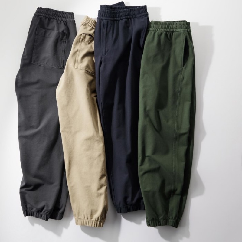 Women Uniqlo Washed Jersey Joggers Grey | 1641489