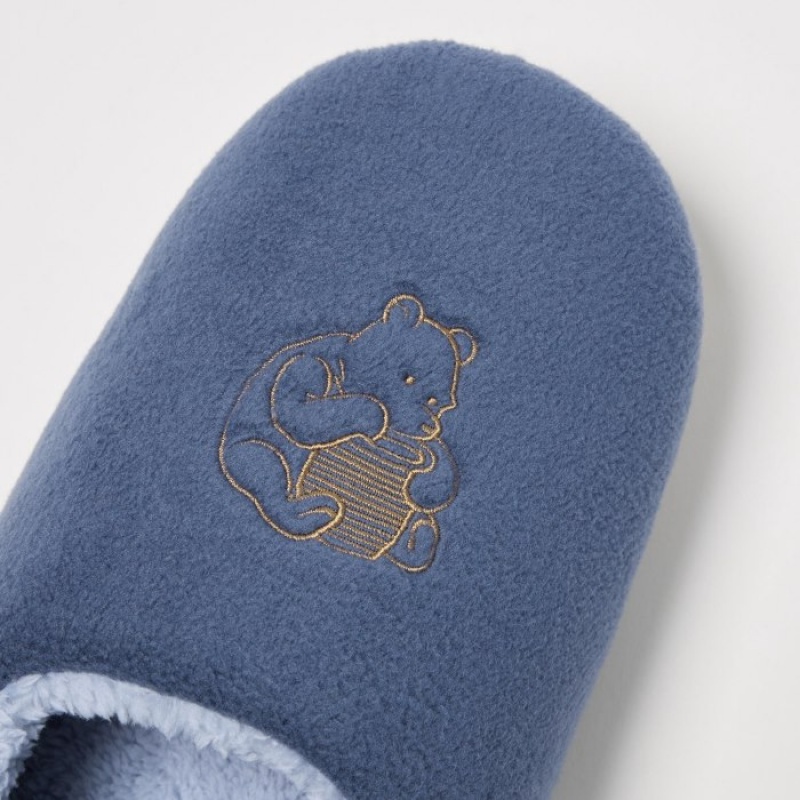 Women Uniqlo Winnie the Pooh Collection Slippers Blue | 2297416
