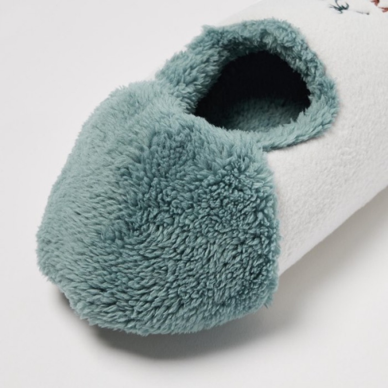 Women Uniqlo Winnie the Pooh Collection Slippers White | 4720468