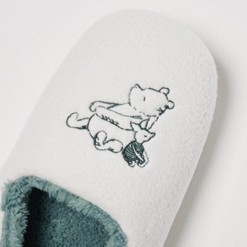 Women Uniqlo Winnie the Pooh Collection Slippers White | 4720468