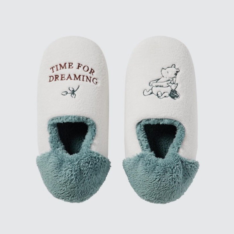 Women Uniqlo Winnie the Pooh Collection Slippers White | 4720468