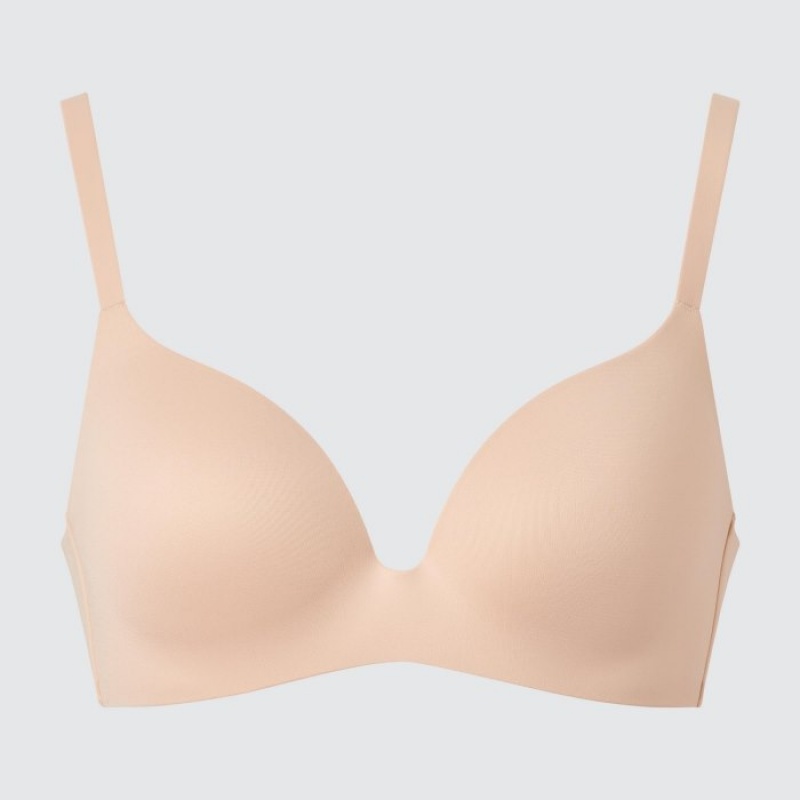 Women Uniqlo Wireless (3D Hold) Bras Red | 2237539