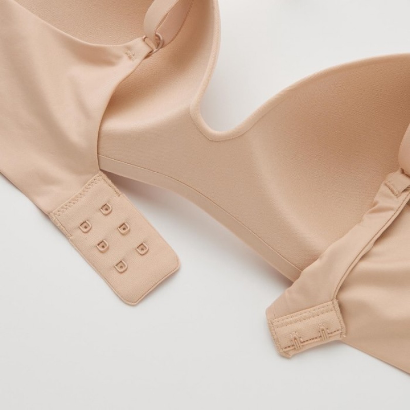Women Uniqlo Wireless (3D Hold) Bras Red | 2237539