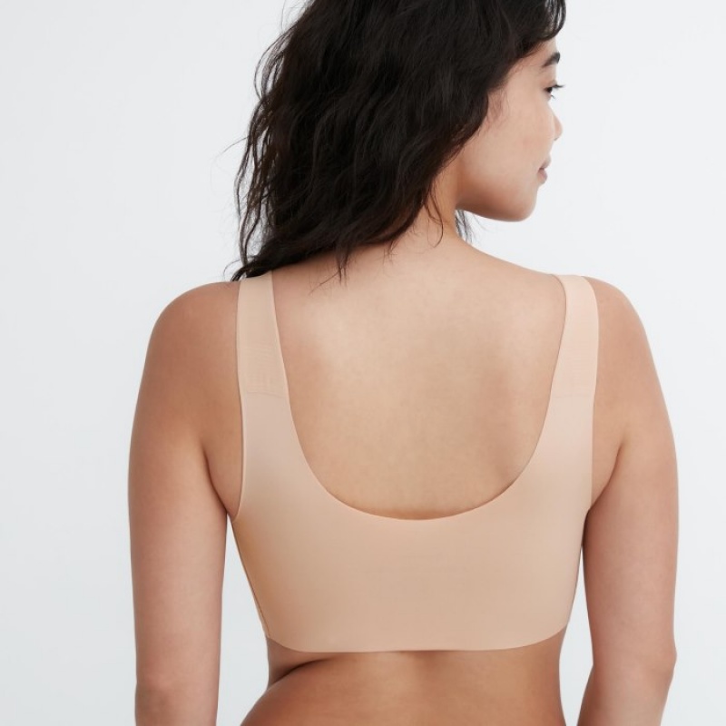 Women Uniqlo Wireless Ultra Relax Bras Pink | 8894169