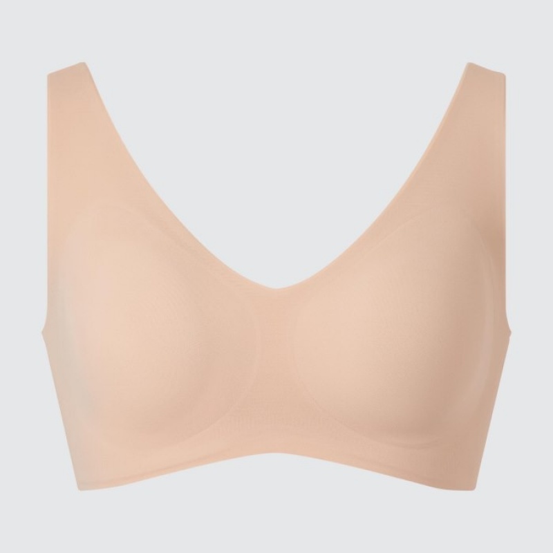 Women Uniqlo Wireless Ultra Relax Bras Pink | 8894169