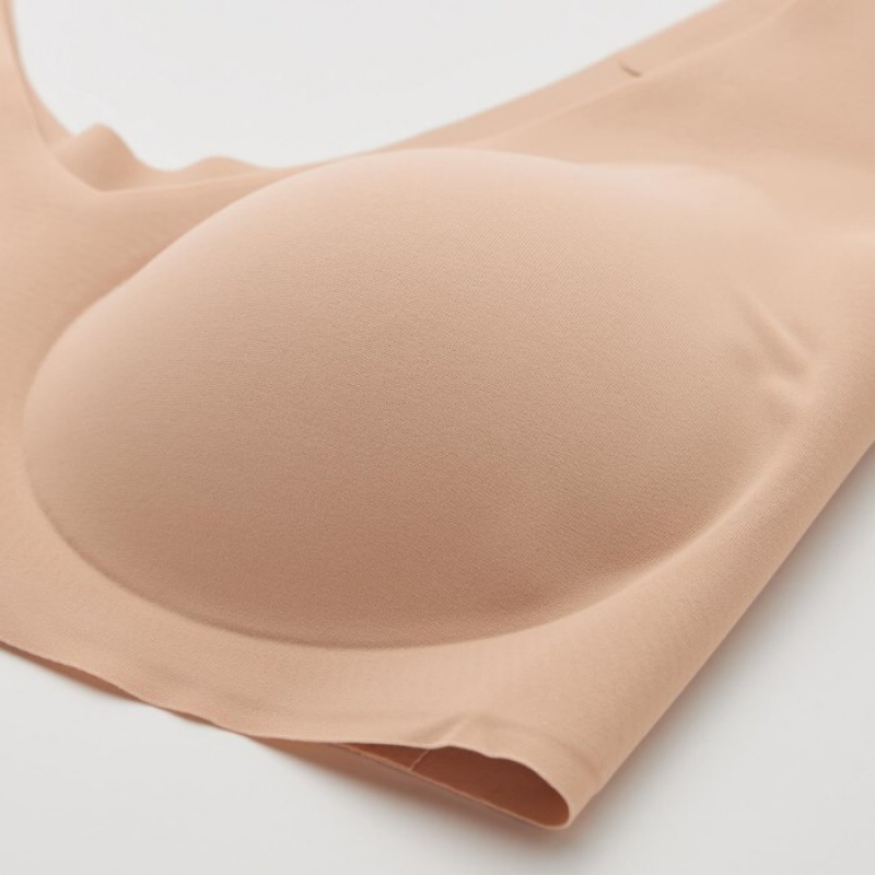 Women Uniqlo Wireless Ultra Relax Bras Pink | 8894169