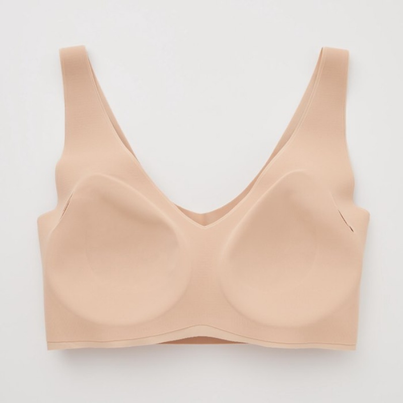 Women Uniqlo Wireless Ultra Relax Bras Pink | 8894169